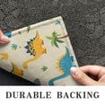 thumbnail image 6 of Beige Toned Dinosaur and Palm Tree Pattern Door Rugs,Washable Non Slip Door Mats Indoor,Decorative Door Mats,Entry Mat Indoor for Entrance,Bedroom,Kitchen,Bathroom,17"x30", 6 of 6