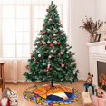 thumbnail image 7 of Saiise Christmas Tree Skirt 36" ,Xmas Tree Skirts with Sml Jeffy R Pattern,Tree Mat for Indoor Outdoor Christmas Winter Holiday Party Indoor Decorations, 7 of 7