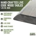 thumbnail image 3 of Restore Boulder Black Solid Wood Console Tabletop, 3 of 9