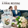 thumbnail image 4 of JAGASY Sparrow Urns for Women Cremation, 4 Mini Floral Burial Urn for Adult Male Ashes, Small Keepsake Urns for Human Ashes, Large Funeral Gift for Loss of Loved One, Combo Urn Set of 5, 4 of 7