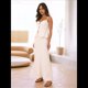 thumbnail image 5 of Conjunto de Dos Piezas para Mujer, Falda, Chaleco Abotonado, Falda Pantalón Corta, Cuello Redondo, Traje Informal de Negocios de Verano. M, 5 of 9