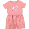thumbnail image 3 of Inktastic I'm Three Cute Unicorn 3rd Birthday Girls Toddler Dress, 3 of 5