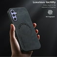 thumbnail image 3 of Mantto for Samsung Galaxy A24 4G Case Compatible with MagSafe Charging, Vegan PU Leather Slim Classic Luxury Elegant Thin Drop Protection Protective Cover for Samsung Galaxy A24 4G, Black, 3 of 9