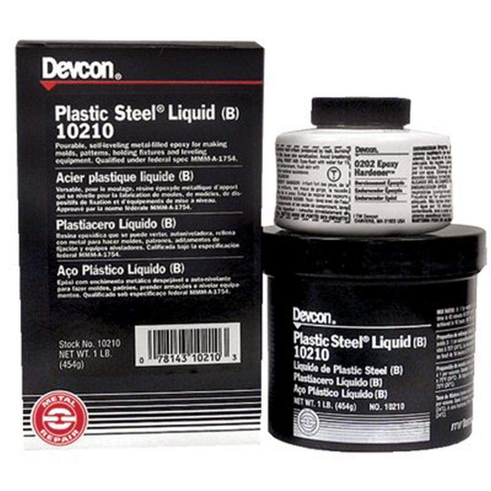Devcon Plastic Steel Liquid (B), 1 lb, Can, Dark Grey Devcon 10210