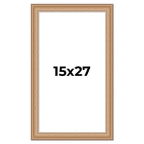 15x27 Frame Charleston Honey Brown Solid Wood Picture Frame Width 1.75 Inches | Interior Depth 0.5