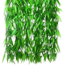50 PCS 376 Feet Artificial Flower Greenery Wicker Rattan Vine Fake Foliage Leaf Flowers Plants Garland Garden Decoration