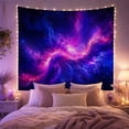 thumbnail image 2 of Cosmic Nebula Space Galaxy Against a Dark Starry Sky Mysterious Celestial for Space Enthusiasts Ethereal Wall Decor Halloween Gift Tapestry Wall Hanging for Bedroom and Dorm, 2 of 7