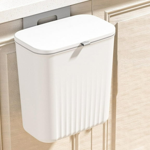 Clearance Rubbish Bags under $15 Hanging Kitchen Trash Can With Lid Double Open Lid Design Kitchen Trash Can Kitchen Cabinet Door Hanging Wall Storage Bucket Kitchen Compost Door Hanging Mounted