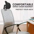 thumbnail image 4 of Office Chair Headrest Attachment Universal Head Support Cushion Upholstered Adjustable Height Angle, 4 of 5