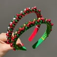 thumbnail image 3 of Vacemry Under $5 Christmas Headband with Bells, Red Green Hair Accessory for Women Girls, Festive Party Hair Band, Elastic Headwear for Christmas Event, Cute Holiday Photo Prop, 3 of 9