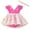 Hot Pink, variant on MEZZALL Oddler Girl Sleeveless Floral Print Crawl Suit Dress Sundress Contains Headband 3 To 27 Months, Purple, 3-9 Months