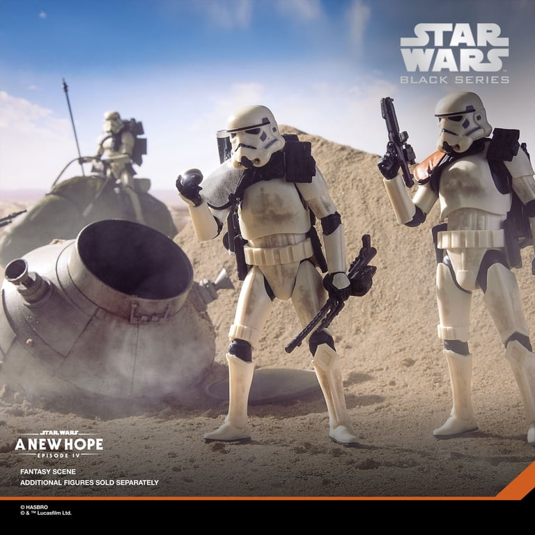 Star Wars Black Series Dewback & Sandtrooper Action Figures (6 in