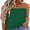 04-Dark Green, variant on Women's Floral Tube Tops Casual Summer Backless Strapless Top Sleeveless Bandeau Tanks Shirt Black L