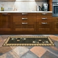 thumbnail image 3 of Ottomanson Machine Washable Non-Slip Rubberback Coffee Cups 2x5 Kitchen Runner Rug, 20" x 59", Olive Green, 3 of 8