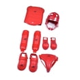 thumbnail image 4 of Equipo de entrenamiento de karate, guantes de boxeo, espinilleras, equipo de boxeo profesional para muay thai, karate, adultos y sanda. Rojo, 4 of 8