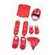 thumbnail image 5 of Conjunto de equipo de sparring de karate, guantes de práctica de sparring para adultos, karate Rojo, 5 of 8