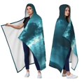 thumbnail image 2 of Cool Pirate Ship Wearable Blanket Hoodies for Women Men Adults Warm Lightweight Vintage Pirate Sailing Ships Hooded Blankets for Couch Bed Decor Halloween 50x60 Inch, 2 of 5
