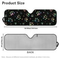 thumbnail image 6 of Uorisanigo Windshield Sun Shade for Jeep, Dog Paw Print Sunsunshade Windshield for Jeep Wrangler Rubicon Sahara TJ JK JKU 2 Door & 4 Door, Front Window Sun Visor Blocks for UV and Heat, 1pc, 6 of 7