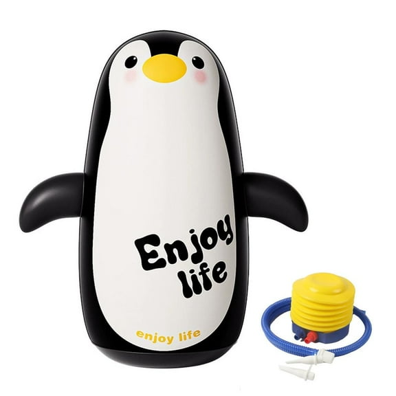 1 Pack 25.6" Cartoon Inflatable Blow-Up Punching Bag, Inflatable Kids Boxing Bag with Pump, Stress Relief Boxing Toy for Boys, Girls