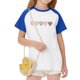 thumbnail image 5 of Blusas y camisas de manga corta con cuello redondo para niños y niñas, blusa de manga corta con estampado de cuello redondo, 5 of 7
