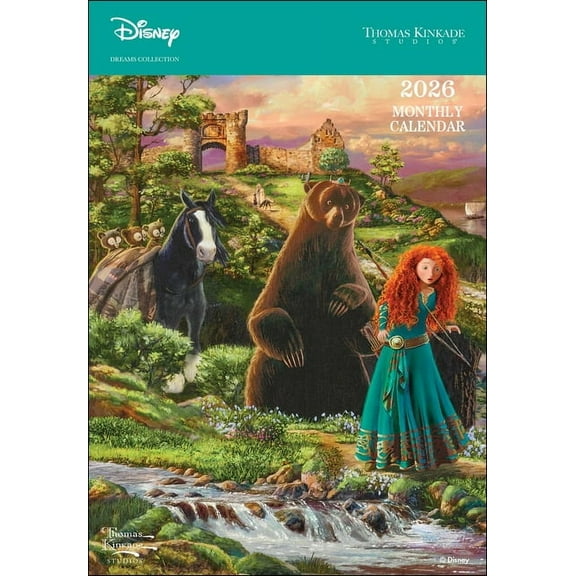Disney Dreams Collection by Thomas Kinkade 2026 Monthly Pocket Planner Calendar, (Paperback)