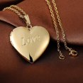 thumbnail image 3 of Women's Chain Heart Locket Opens for Photos Stainless Steel Photo Locket Hinged Necklace with Simple/Love/Double Heart Pattern Heart Pendant Jewelry -, 3 of 5
