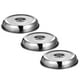 thumbnail image 2 of 3 tapas redondas universales de metal de acero inoxidable para alimentos occidentales y carnes., 2 of 8