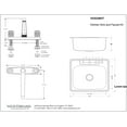 thumbnail image 5 of Westbrass D25228KIT-26 25" 18 Ga. Drop-In Stainless Steel Undermount Single Bowl Kitchen Sink Work Station, Polished Chrome, 5 of 9