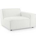 thumbnail image 4 of Pemberly Row 5-Piece Modern Fabric Upholstered Sectional Sofa in White, 4 of 11