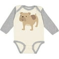 thumbnail image 3 of Inktastic Bulldog Boys or Girls Long Sleeve Baby Bodysuit, 3 of 5