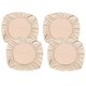 thumbnail image 5 of 4 Piezas Jacquard Comedor Silla Para Asientos Escritorio ficina Silla Asiento Funda Antideslizante Beige_M Macarena Funda de asiento de silla de comedor, 5 of 8