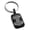 Black, variant on Stainless Steel Thor's Hammer Mjolnir Knot Viking Norse Engraved Small Rectangle Dog Tag Charm Keychain Keyring