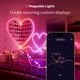 thumbnail image 4 of Cadena de luces LED Twinkly Caramelos en forma de corazón, 6 m, con 100 colores RGB, 4 of 8