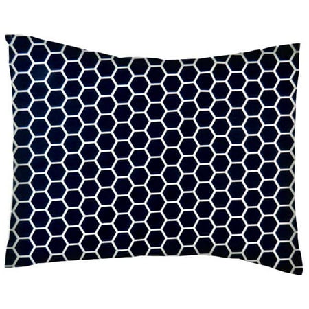 Sheetworld Crib Toddler Pillow Case Cotton Percale Navy