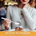 thumbnail image 4 of 4-Piece Stainless Steel Serving Spoon Set, Mirror Finish for Buffet, Banquet, Party, and Holiday Use, 4 of 5