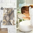 thumbnail image 7 of Retro Pattern Cotton Face Towels Soft Hand Towel Absorbent Bathroom Towel for Kitchen Hotel Decoration, 7 of 7