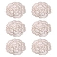 thumbnail image 1 of Juego de 6 manteles individuales impermeables de estilo rústico, resistentes al calor, redondos y lavables. Rosa, 1 of 9