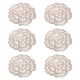 thumbnail image 1 of Juego de 6 manteles individuales de mesa con decoración Bohemia, redondos, con flores, impermeables y lavables. Rosa, 1 of 9