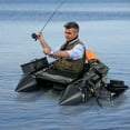 thumbnail image 2 of Costway Inflatable Fishing Float Tube Portable Fishing Boat with3 Detachable Storage Boxes Camouflage, 2 of 10