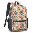 thumbnail image 2 of Pioneer Flower Floral Print Pattern 17" School Backpacks for Teens,Waterproof Oxford Fabric,S-Shape Padded Straps for School,Travel,Hiking,Camping, 2 of 5