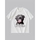 thumbnail image 2 of Camiseta con estampado de perro para hombre, informal, de manga corta y mezcla de algodón, cuello redondo, ideal para actividades al aire libre, para adultos, hombres, mujeres, adolescentes, jóvenes y, 2 of 6