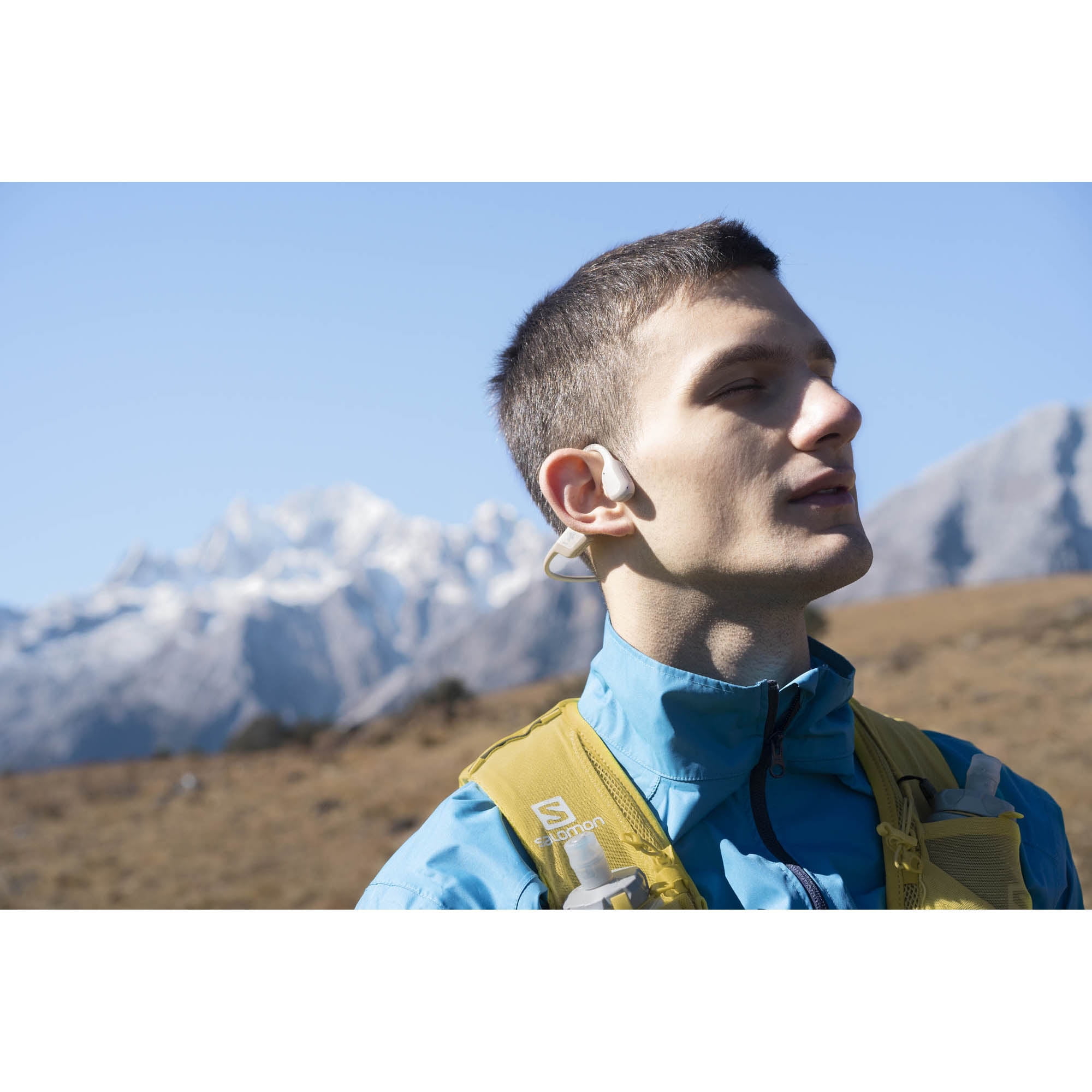 Shokz OpenRun Pro – Premium Bone Conduction Headphones - Mini - Beige