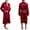 Red, variant on THDHVS Mens Robe,Pajamas for Men,Plus Size Satin Robe Silk-like Bathrobe Lightweight Soft Loungewear Nightwear Dark Blue L