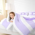thumbnail image 5 of Homewish Initial Letter D Bedding Comforter Set, Abstract Geometric Twin Comforter Sets, Cartoon Princess Style Bedding Set, Lightweight Room Decor,2 Pieces, 5 of 9