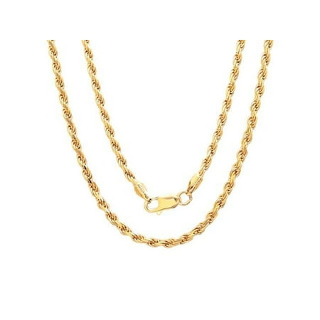 14K Gold Filled Solid Rope Necklace 20"
