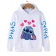 thumbnail image 1 of Ropa divertida Navidad Disney Stitch Sudadera con capucha niños dibujos animados chico niña niño Lilo y Stitch sudadera con capucha bebé Casual Top, 1 of 5