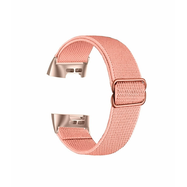 Elastic Strap Loop for Fitbit Charge 3/4 Band Nylon Watchbands Bracelets with Metal Adapters for Fitbit Charge 5/6 Smart Watch sand powder for fitbit Charge 4