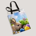 thumbnail image 2 of ABPHQTO Art Little Easter Bunny And Easter Eggs Green Grass Canvas Bag Reusable Tote Grocery Shopping Bags Tote Bag 14x16 inch, 2 of 2