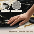 thumbnail image 6 of ODIKA 5'x7' Washable Area Rug Abstract Veined Tan Inlay Cream Grey Yellow Swirls Interlocking for Guest Room, Lounge, Apartment, Non-Slip Low Profile, Stain Resistant, 6 of 7