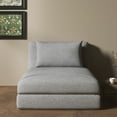 thumbnail image 2 of A&D Home Santa Futon Convertible Chair, Light Gray, 2 of 9